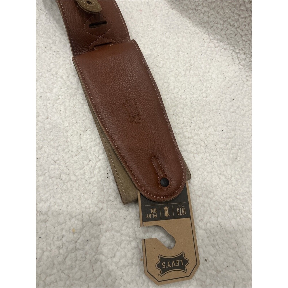 Levy's Leather‎ Bass Guitar Strap-Tan - Brand New - Picture 3 of 7